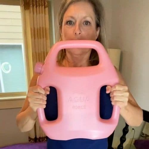 AguaForce customer sharing their workout