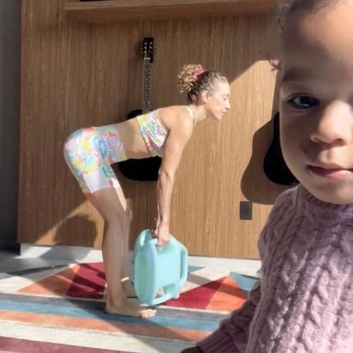 AguaForce customer sharing their workout