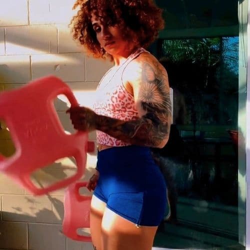 AguaForce customer sharing their workout