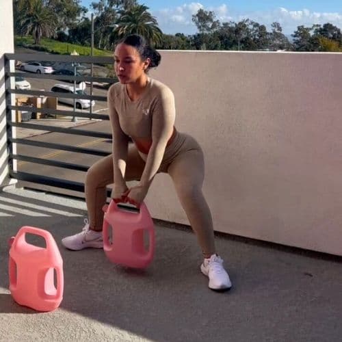 AguaForce customer sharing their workout